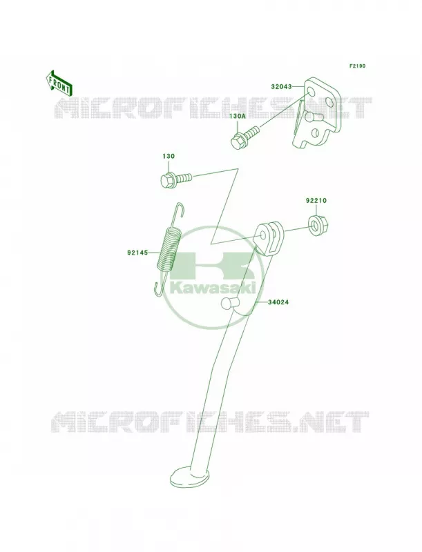 Stands Kawasaki MOTOS 200 2004 KDX200  KDX200-H10
