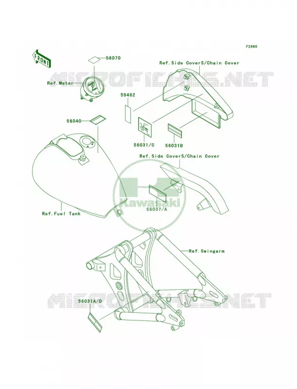 Labels Kawasaki MOTOS 800 1997 Vulcan 800 Classic  VN800-B2