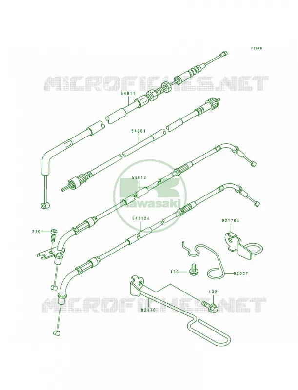 Cables Kawasaki MOTOS 600 1997 Eliminator 600  ZL600-B3