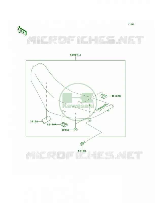 Seat Kawasaki MOTOS 220 2004 KDX220R  KDX220-A11