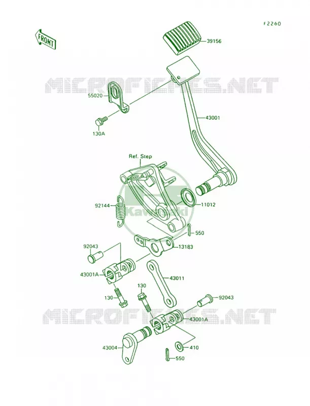 Brake PedalTorque Link Kawasaki MOTOS 1500 1996 Vulcan 1500  VN1500-A10