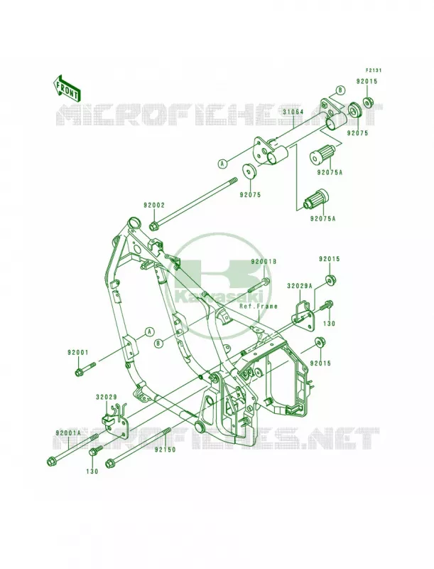 Frame Fittings Kawasaki MOTOS 800 1995 Vulcan 800  VN800-A1