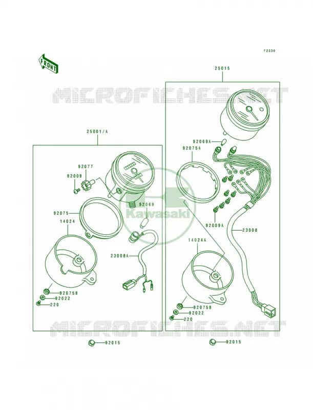 Meters Kawasaki MOTOS 250 1994 Eliminator 250  EL250-E4