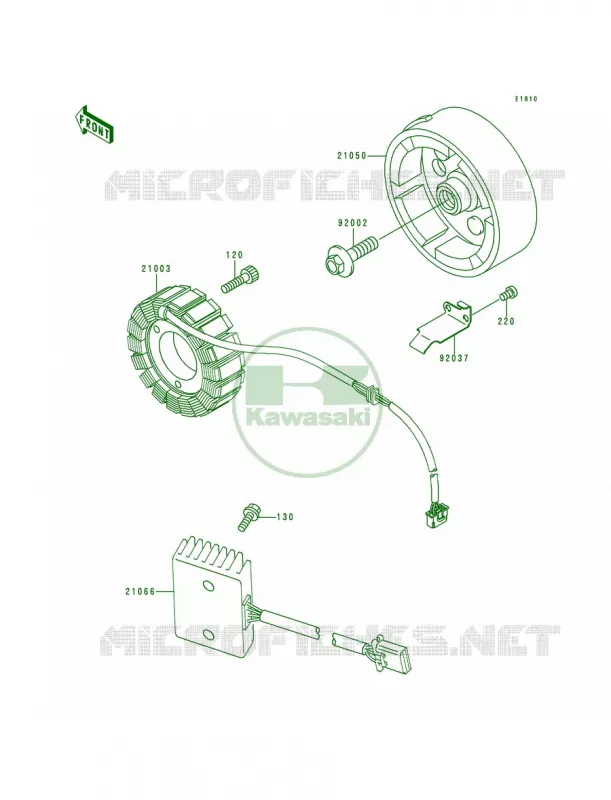 Generator Kawasaki MOTOS 500 1994 Vulcan 500  EN500-A5