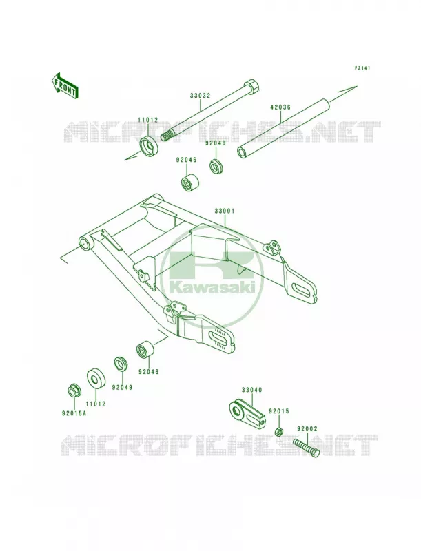 Swingarm Kawasaki MOTOS 500 1993 Vulcan 500  EN500-A4