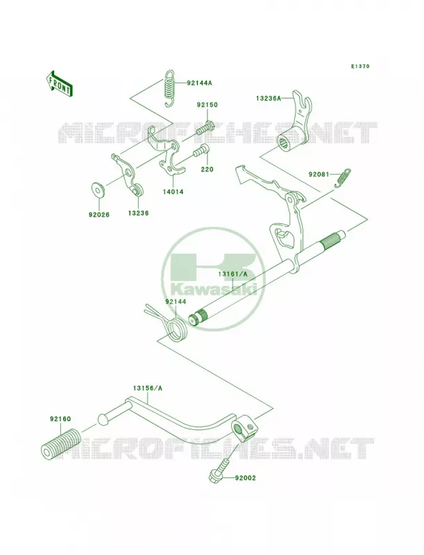Gear Change Mechanism Kawasaki MOTOS 110 2004 KLX110  KLX110-A3