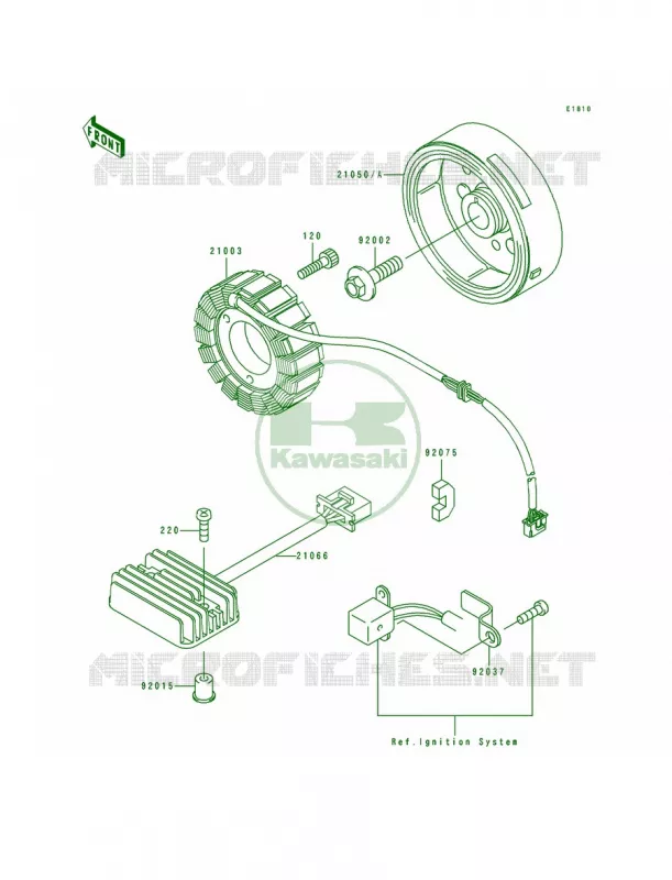 Generator Kawasaki MOTOS 250 1992 Eliminator 250  EL250-E2