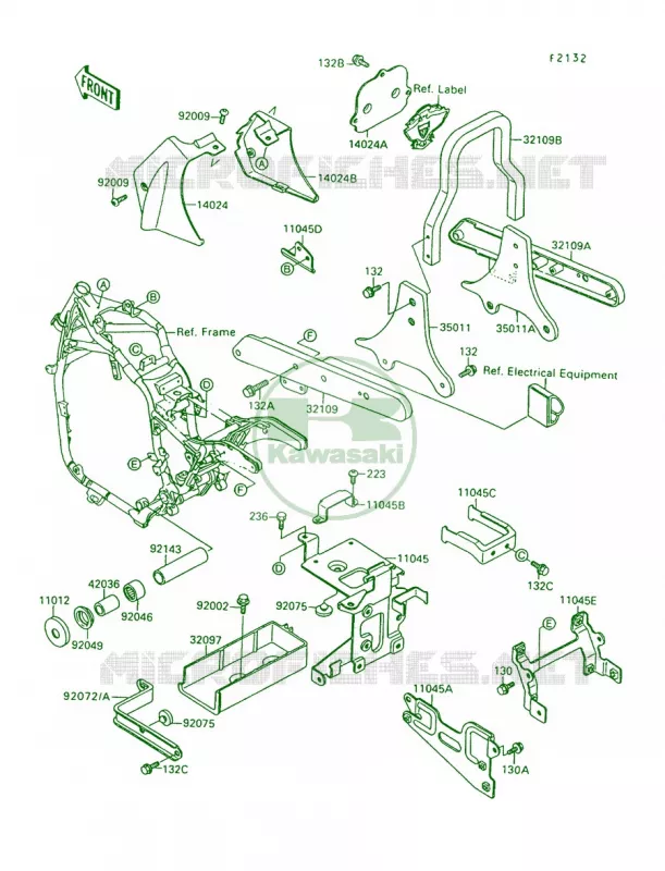 Battery Case Kawasaki MOTOS 1500 1992 Vulcan 88  VN1500-A6