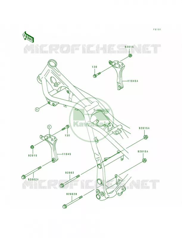 Frame Fittings Kawasaki MOTOS 250 1991 Eliminator 250  EL250-E1