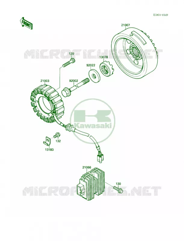 Generator Kawasaki MOTOS 1500 1991 Vulcan 88  VN1500-A5