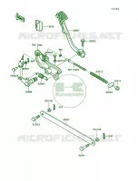 Brake Pedal voor Kawasaki Vulcan 750 1991