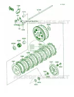 Clutch voor Kawasaki Vulcan 750 1991