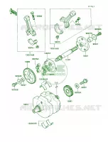 Crankshaft voor Kawasaki Vulcan 750 1991