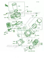 CylinderPiston voor Kawasaki Vulcan 750 1991