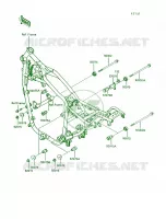 Frame Fitting voor Kawasaki Vulcan 750 1991