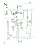 Front Fork voor Kawasaki Vulcan 750 1991
