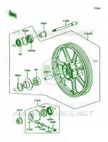 Front Hub voor Kawasaki Vulcan 750 1991