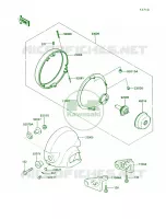 Head Lamp voor Kawasaki Vulcan 750 1991