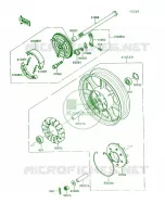 Rear Hub voor Kawasaki Vulcan 750 1991