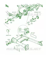 Swing Arm voor Kawasaki Vulcan 750 1991