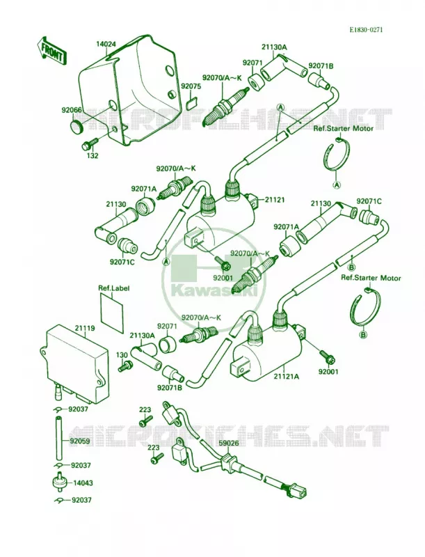 Ignition System Kawasaki MOTOS 1500 1989 Vulcan 88 SE  VN1500-B3