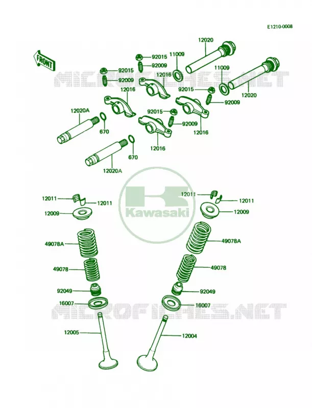 Valves Kawasaki MOTOS 305 1987 LTD  KZ305-B2