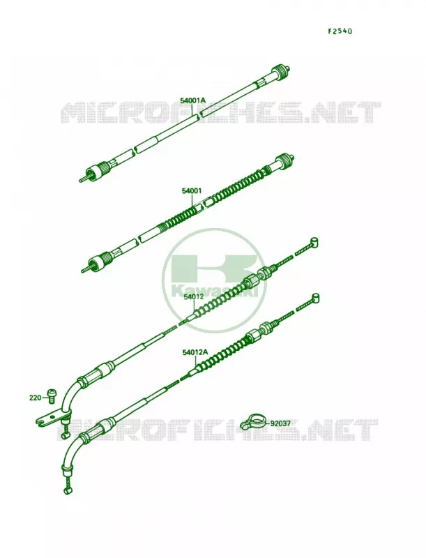 Cables Kawasaki MOTOS 1500 1987 Vulcan 88 SE  VN1500-B1