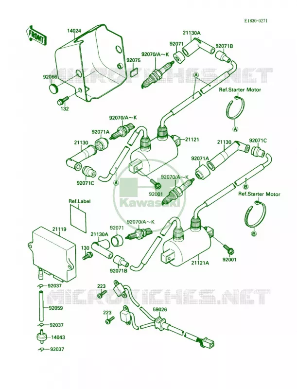 Ignition System Kawasaki MOTOS 1500 1987 Vulcan 88 SE  VN1500-B1