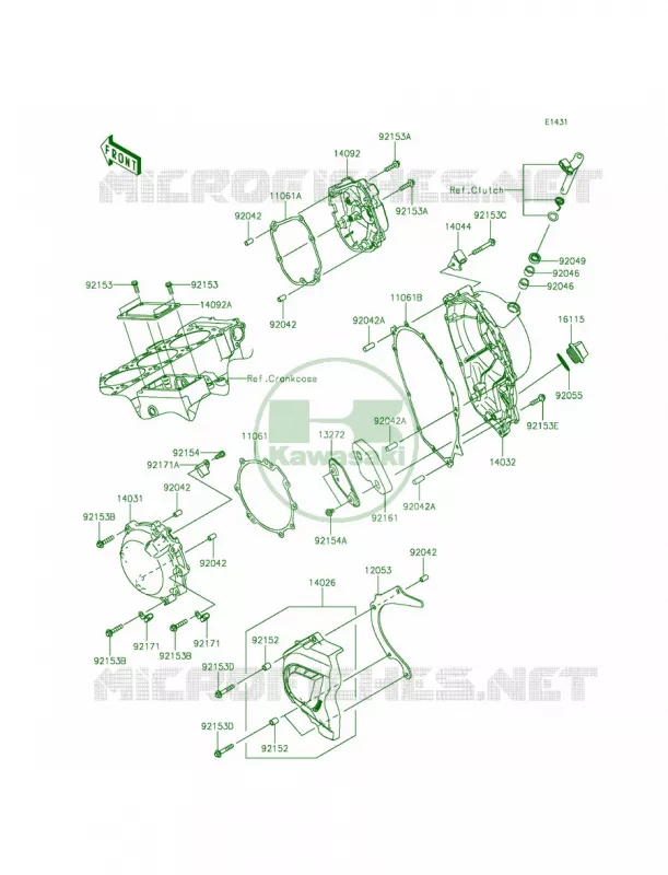 Engine Covers Kawasaki MOTOS 1000 2015 Ninja ZX-10R  ZX1000JFF