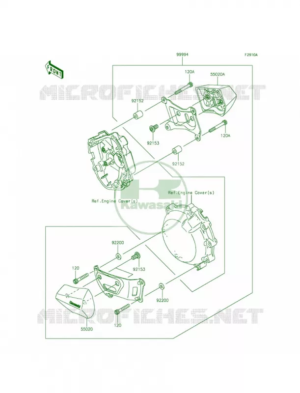 AccessoryEngine Guard Kawasaki MOTOS 1000 2015 Ninja ZX-10R 30th Anniversary  ZX1000JFFA