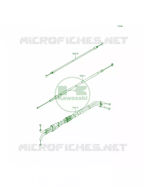 Cables Kawasaki MOTOS 1000 2015 Ninja ZX-10R ABS  ZX1000KFF
