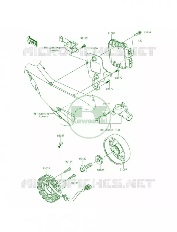 Generator Kawasaki MOTOS 1000 2015 Ninja ZX-10R ABS  ZX1000KFF