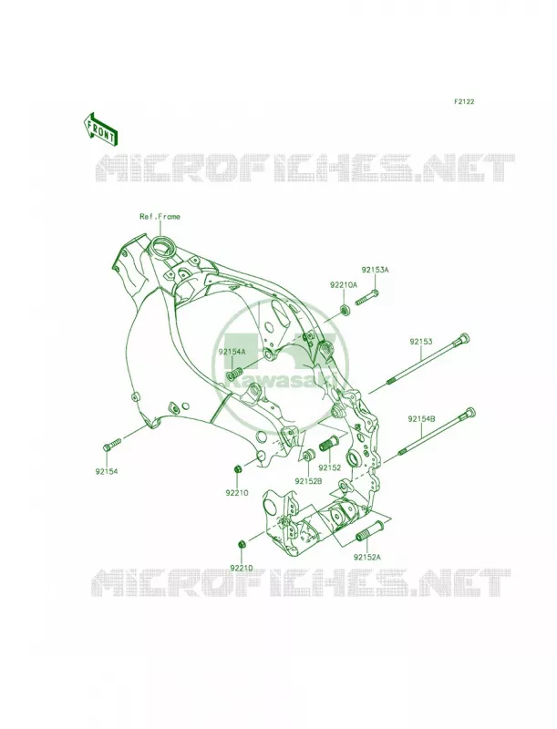 Engine Mount Kawasaki MOTOS 1000 2015 Ninja ZX-10R ABS 30th Anniversary  ZX1000KFFA