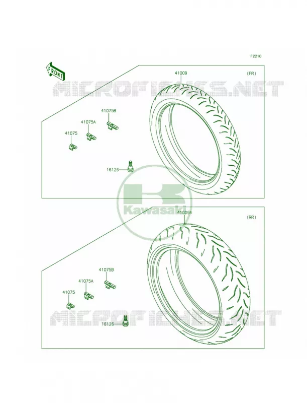 Tires Kawasaki MOTOS 1000 2015 Ninja ZX-10R ABS 30th Anniversary  ZX1000KFFA