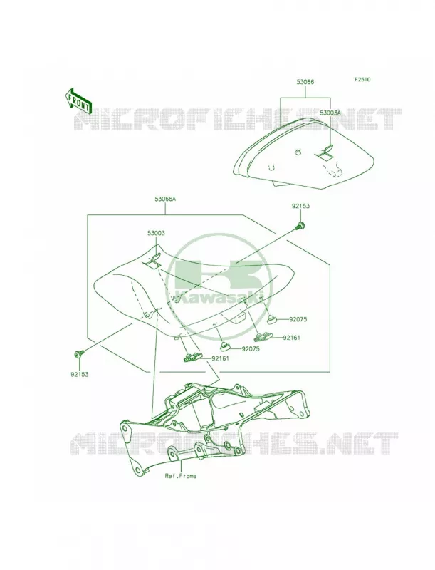Seat Kawasaki MOTOS 636 2015 Ninja ZX-6R  ZX636FFF