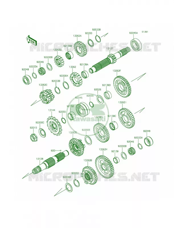 Transmission Kawasaki MOTOS 636 2015 Ninja ZX-6R  ZX636FFF