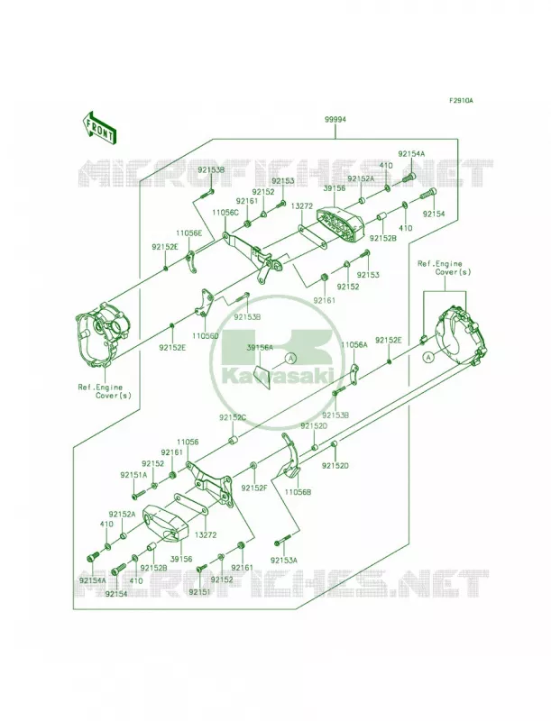 AccessoryEngine Guard Kawasaki MOTOS 636 2015 Ninja ZX-6R  ZX636FFFA