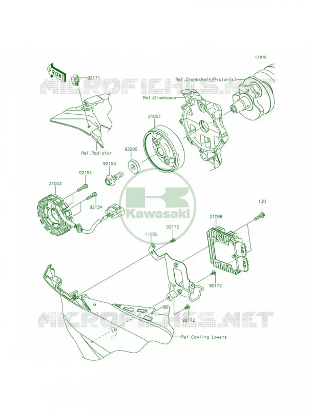 Generator Kawasaki MOTOS 636 2015 Ninja ZX-6R  ZX636FFFA
