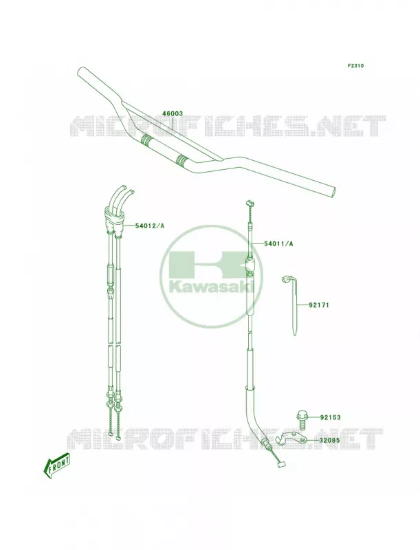 Handlebar Kawasaki MOTOS 400 2004 KLX400R  KLX400-B2