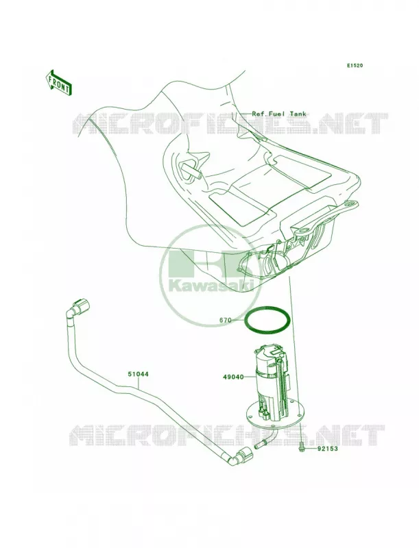 Fuel Pump Kawasaki MOTOS 1400 2014 Ninja ZX-14R  ZX1400EEFA