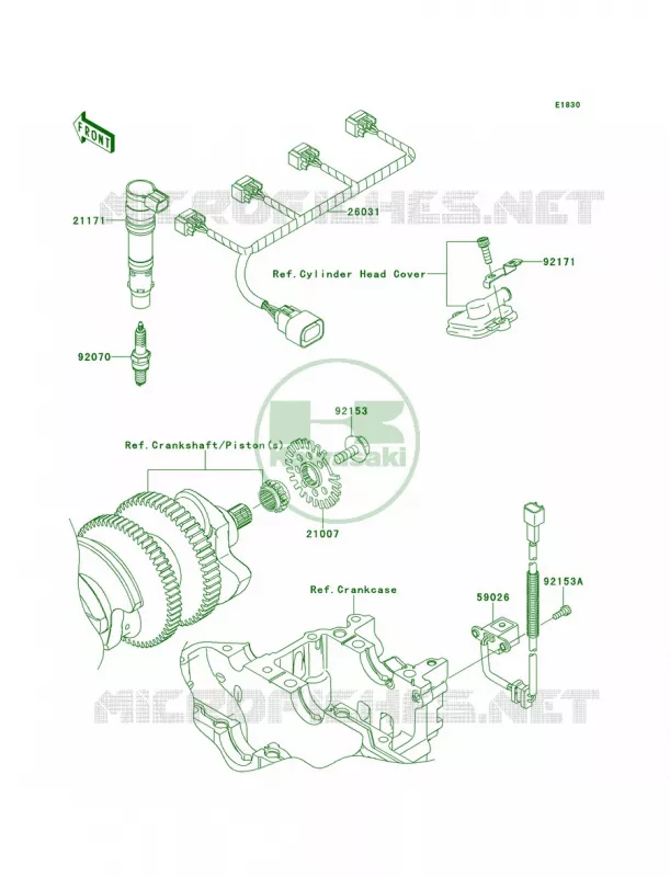 Ignition System Kawasaki MOTOS 1400 2014 Ninja ZX-14R  ZX1400EEFA