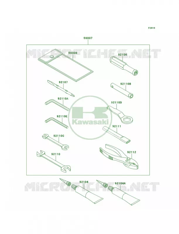 Owner's Tools Kawasaki MOTOS 1400 2014 Ninja ZX-14R ABS  ZX1400FEFA