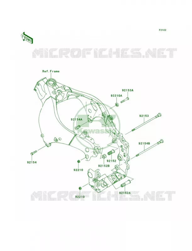 Engine Mount Kawasaki MOTOS 1000 2014 Ninja ZX-10R  ZX1000JEF