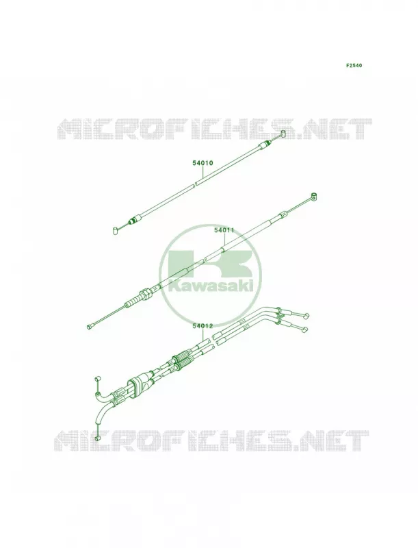 Cables Kawasaki MOTOS 1000 2014 Ninja ZX-10R ABS  ZX1000KEF