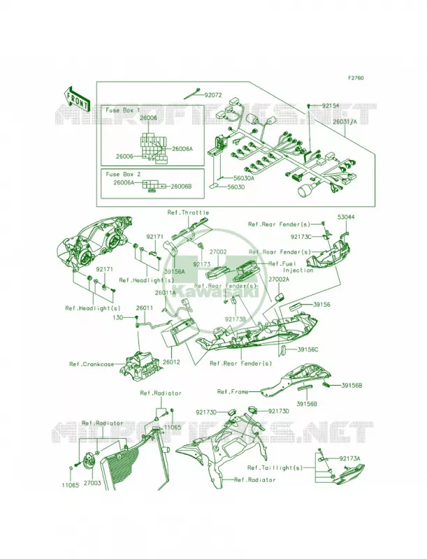 Chassis Electrical Equipment Kawasaki MOTOS 636 2014 Ninja ZX-6R  ZX636EEF