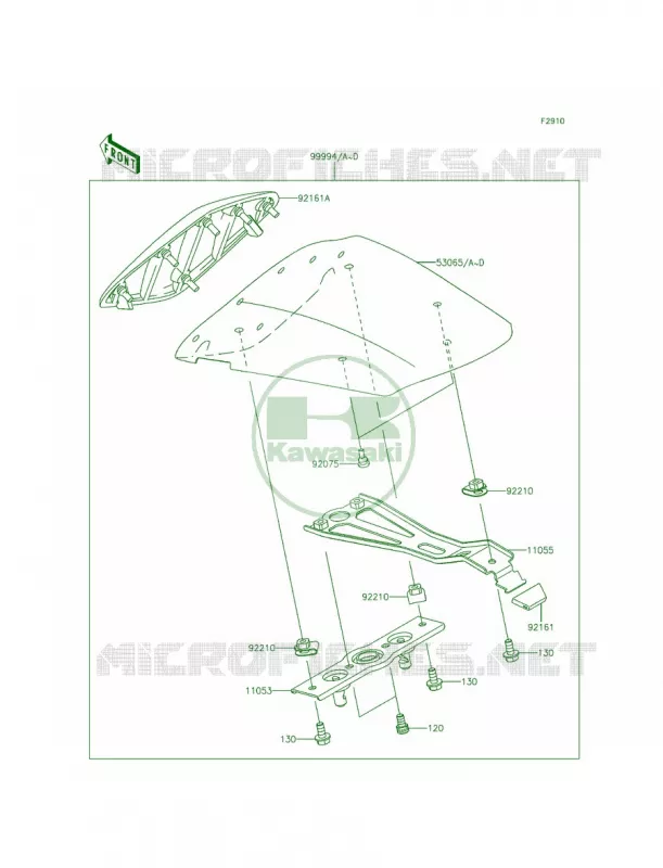AccessorySingle Seat Cover Kawasaki MOTOS 636 2014 Ninja ZX-6R ABS  ZX636FEF