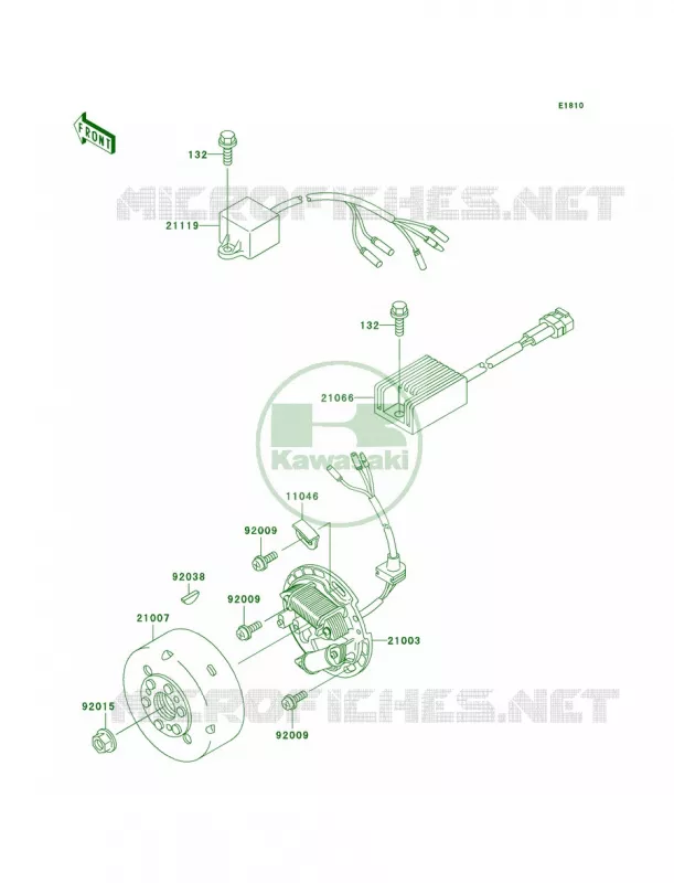 Generator Kawasaki MOTOS 200 2003 KDX200  KDX200-H9