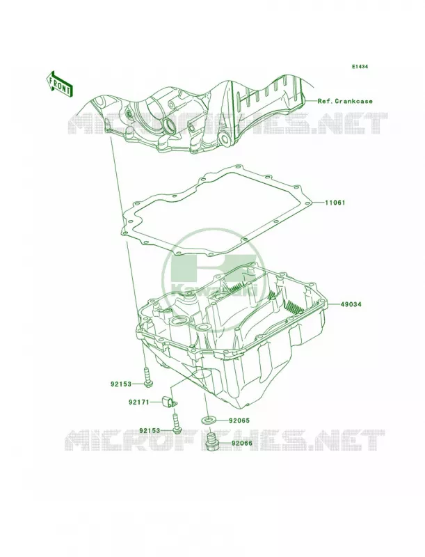 Oil Pan Kawasaki MOTOS 1000 2013 Ninja ZX-10R ABS  ZX1000KDF