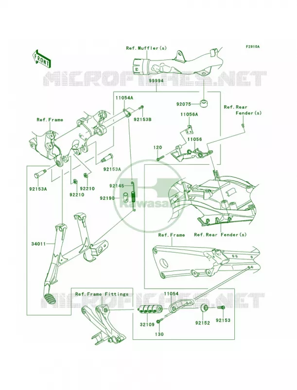 AccessoryCenterstand Kawasaki MOTOS 1400 2013 Ninja ZX-14R  ZX1400EDF