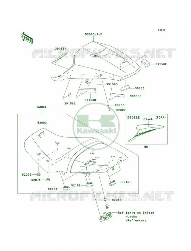 Seat Kawasaki MOTOS 1400 2013 Ninja ZX-14R ABS  ZX1400FDF